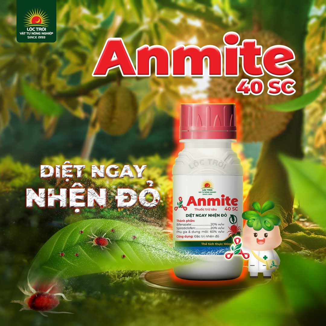 ANMITE 40SC LỘC TRỜI – ĐỘT PHÁ TRONG QUẢN LÝ NHỆN HẠI VỚI TỔ HỢP HAI HOẠT CHẤT BIFENAZATE VÀ SPIRODICLOFEN